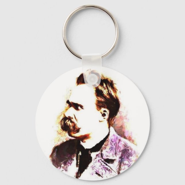 Friedrich Nietzsche Key Ring (Front)