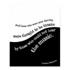 Friedrich Nietzsche quote poster Black and white
