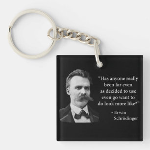 Friedrich Nietzsche Troll Quote Key Ring