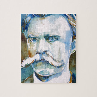 friedrich nietzsche - watercolor portrait jigsaw puzzle