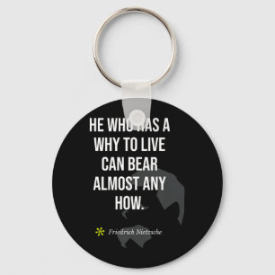 Friedrich Philosopher Motivational Quote Birthday Key Ring