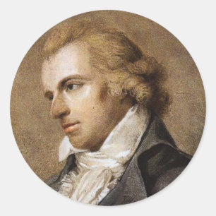 Friedrich Schiller Classic Round Sticker