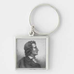 Friedrich Schiller engraved by Massol Key Ring