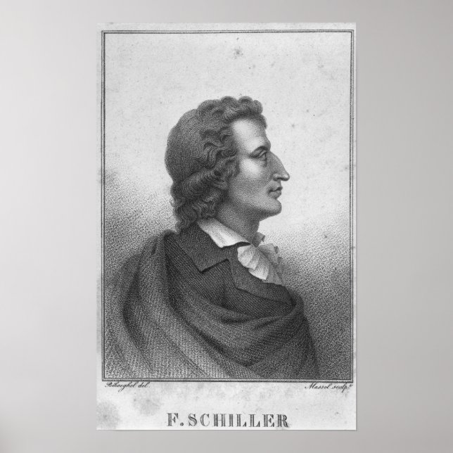 Friedrich Schiller  engraved by Massol Poster (Front)