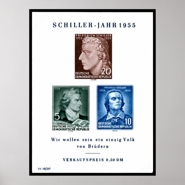 Friedrich Schiller Poster (Front)