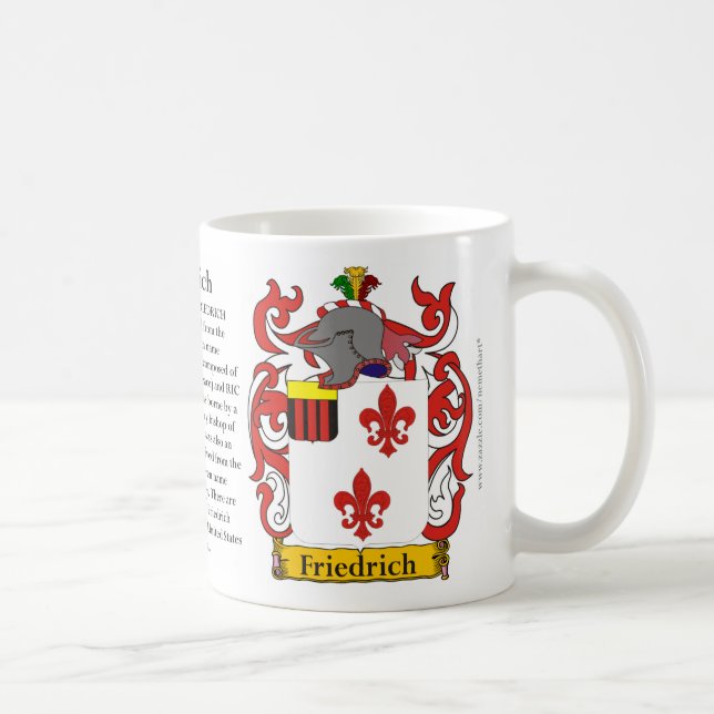 Friedrich the Origin, the Meaning and the Crest Coffee Mug (Right)