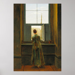 Friedrich - Woman At Window Poster