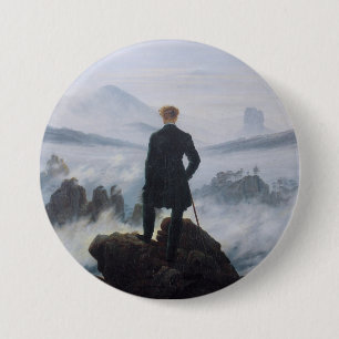 Friedrich's Wanderer above the Sea of Fog 7.5 Cm Round Badge