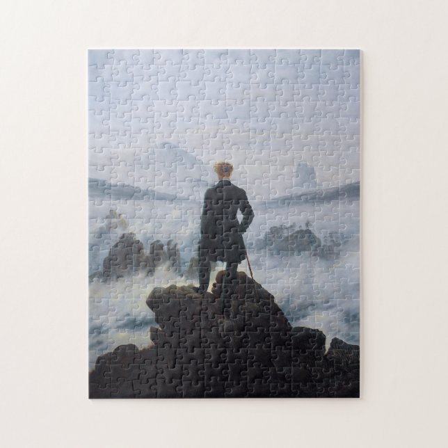 Friedrich's Wanderer above the sea of fog Jigsaw Puzzle (Vertical)