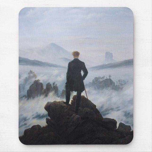 Friedrich's Wanderer above the sea of fog Mouse Pad (Front)
