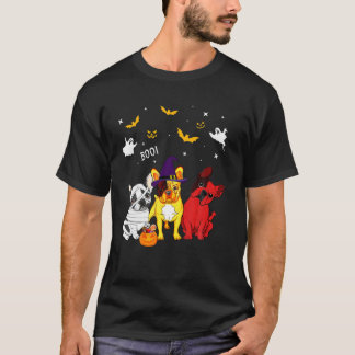 Frienchie Bulldog Boo Halloween Costume T-Shirt