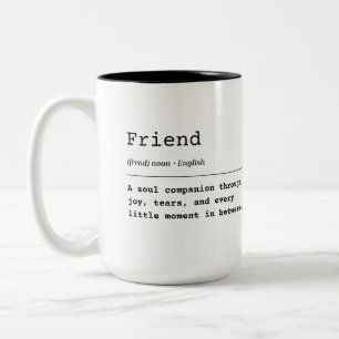 Friend – A Soul Companion Two-Tone Coffee Mug