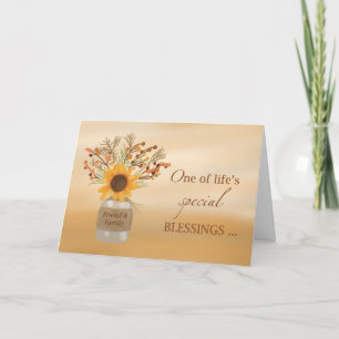 Friend and Family are Blessings at Thanksgiving Card
