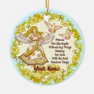 Friend Angel Ceramic Ornament