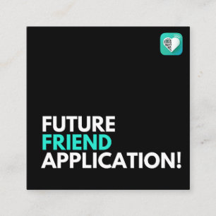 Friend Application Future Square Business Card