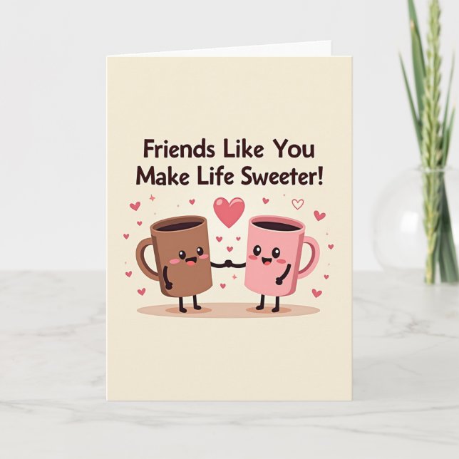 Friend Appreciation Mugs Card (Front)