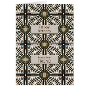 Friend Birthday Abstract Mandala Design