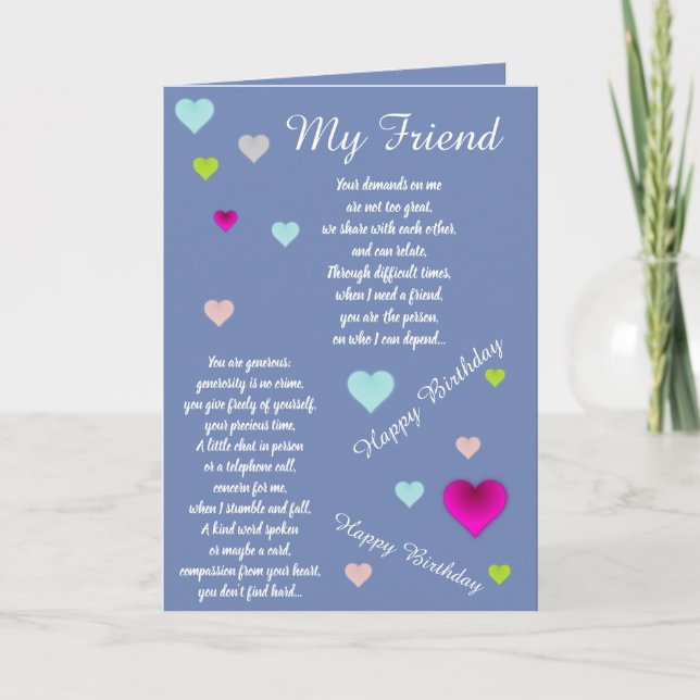 FRIEND BIRTHDAY CARD (Front)