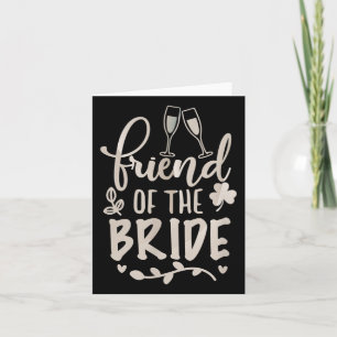 Friend Bride And Groom Tees Wedding Anniversary Card