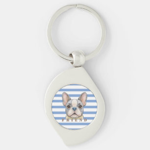 Friend Bulldog Key Ring