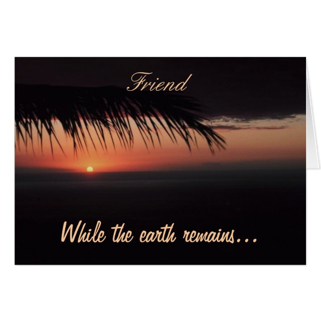 Friend Card (Front Horizontal)