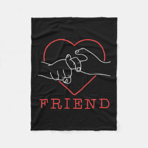 Friend Cute Language Pride Deaf Awareness 1  Fleece Blanket