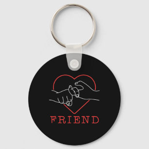 Friend Cute Language Pride Deaf Awareness 1 Key Ring
