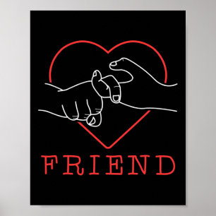 Friend Cute Language Pride Deaf Awareness  Poster