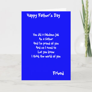 Friend father's day greeting cards