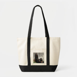Friend For Life, Gordon Setter Painting tote bag