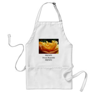 FRIEND GIFT Apron Rose Customise Text Rose Flower