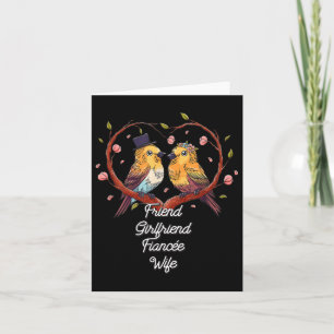 Friend Girlfriend Fiancee Wife Fiance Wedding Card