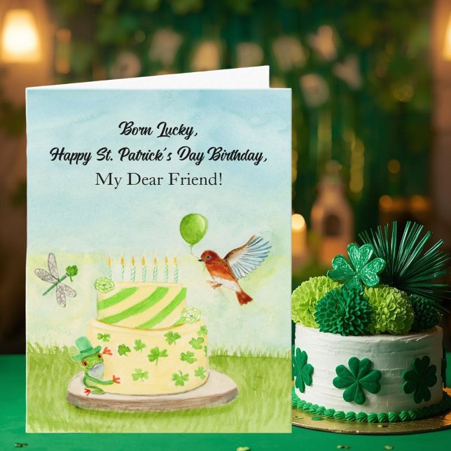 Friend Happy St Patricks Day Birthday Card (Creator Uploaded)