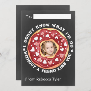 Friend Like You Doughnut Classroom Valentines Day Holiday Card