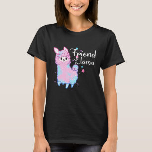 Friend Llama Matching Family Christmas Pyjamas T-Shirt