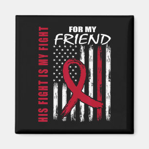 Friend Multiple Myeloma Awareness American Flag Pr Magnet