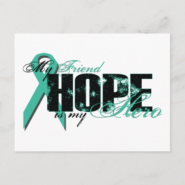 Friend My Hero - Ovarian Hope Postcard (Front)