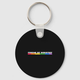 Friend Of Dorothy Rainbow Pride Quote Tank Top Key Ring