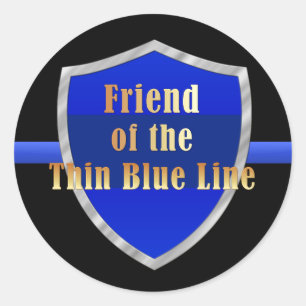 Friend of the Thin Blue Line Classic Round Sticker