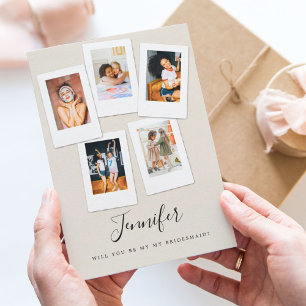 Friend Photos Will You Be My Maid of Honour Card
