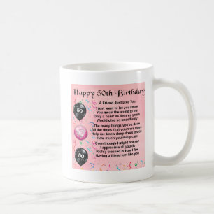 Friend Poem - 50th Birthday Coffee Mug