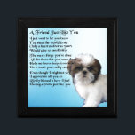 Friend Poem - Shih Tzu Design Gift Box<br><div class="desc">A great gift for a friend</div>
