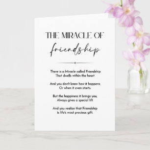 Friend quote, friendship poem inspirational card