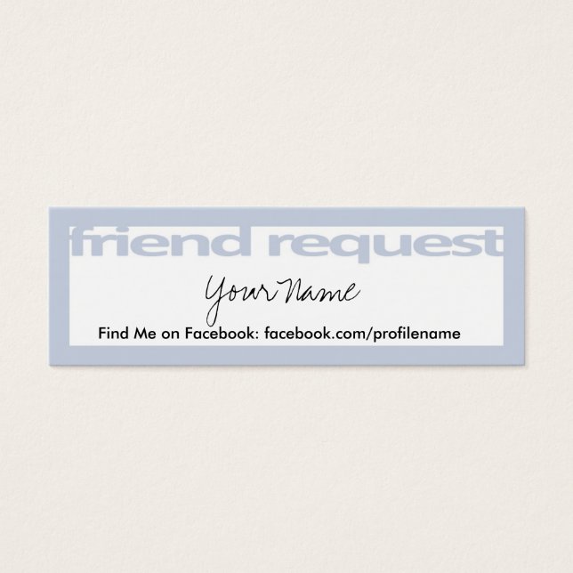 Friend Request Cards (Front)