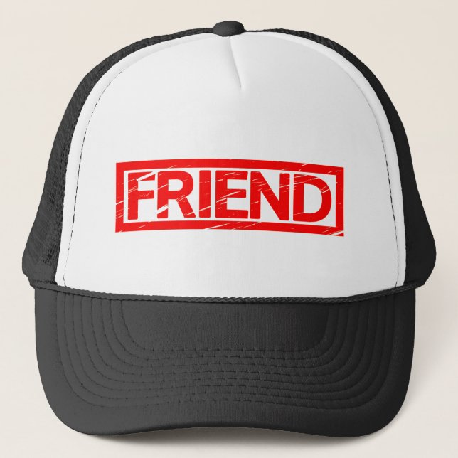Friend Stamp Trucker Hat (Front)