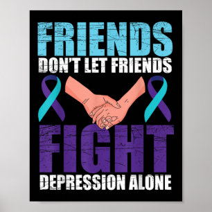Friend Suicide Awareness Mental Health Poster