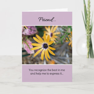 Friend... Thank You Card