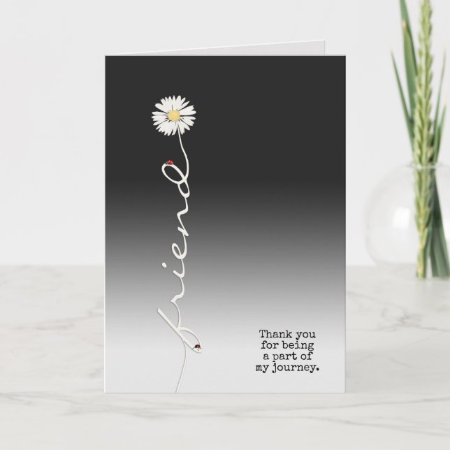 Friend Thank You  with Ladybugs Card (Front)