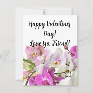 Friend Valentines Flat Note Card