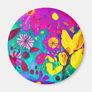 Friend Watercolor Wild Flowers Magnet
